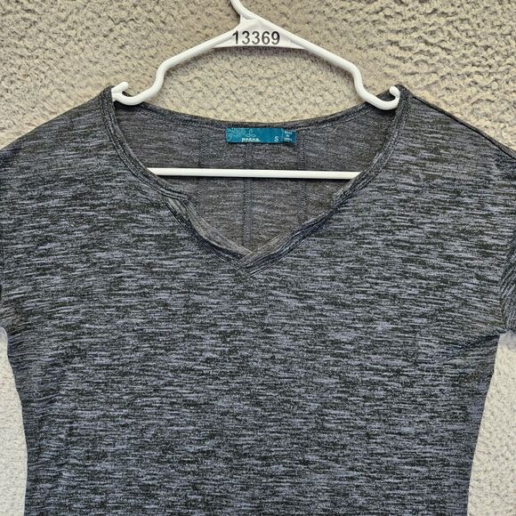 Prana Tops Womens Size Small Gray Deep Balsam Blythe Pullover Shirt - Picture 3 of 10